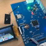 STM32H5 custom PCB running 3D Doom game